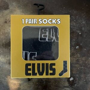 ELVIS Black Socks - 1 Pair